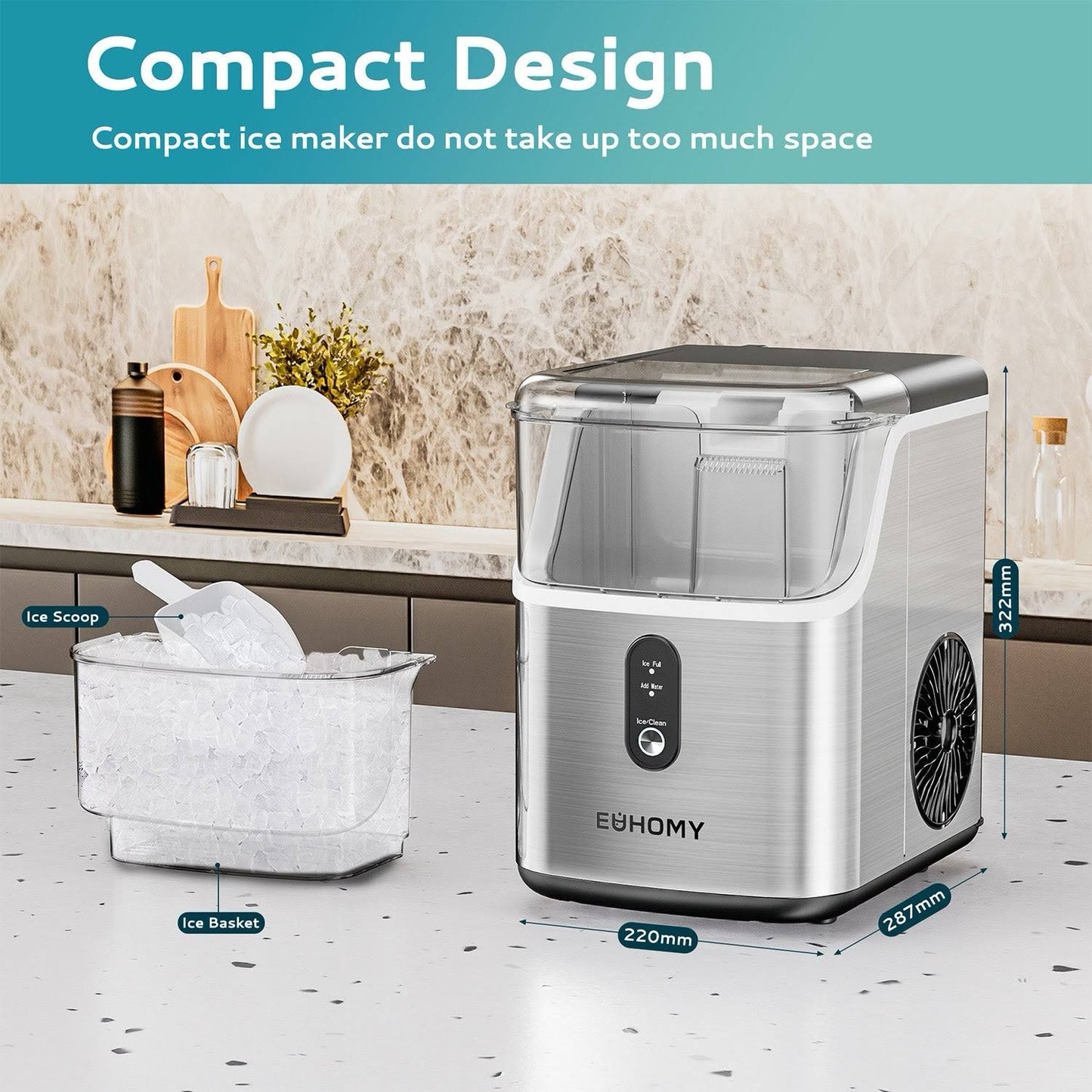 Euhomy Pearl L1 Nugget Ice Maker