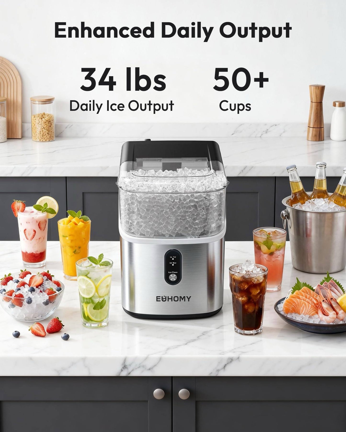 Euhomy Pearl L1 Nugget Ice Maker
